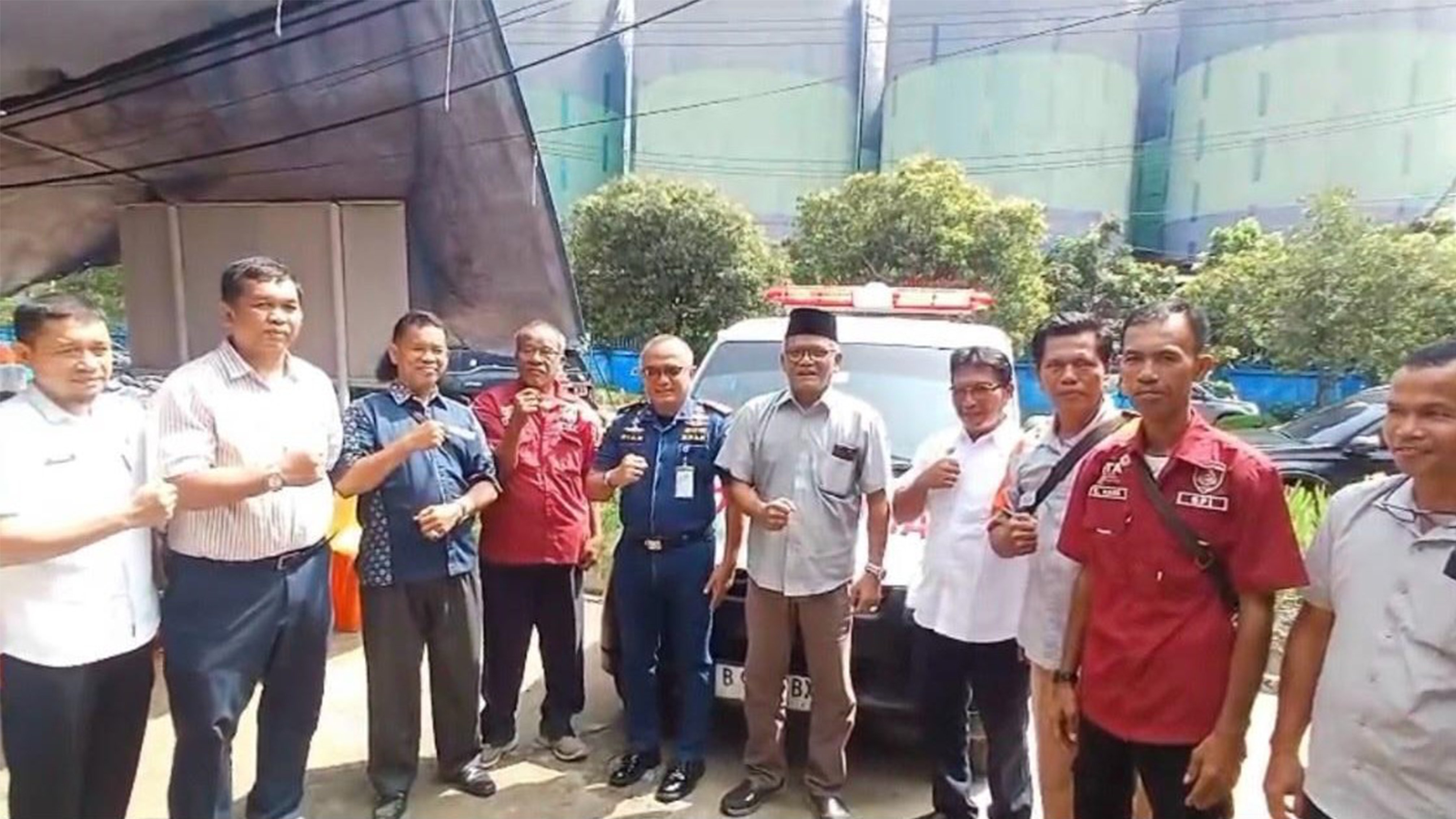 Kantor KSOP Kelas I Dumai menghadiri undangan Kegiatan Penyerahan dan Pemakaian Perdana Mobil Ambulance Koperasi TKBM Pelabuhan Dumai