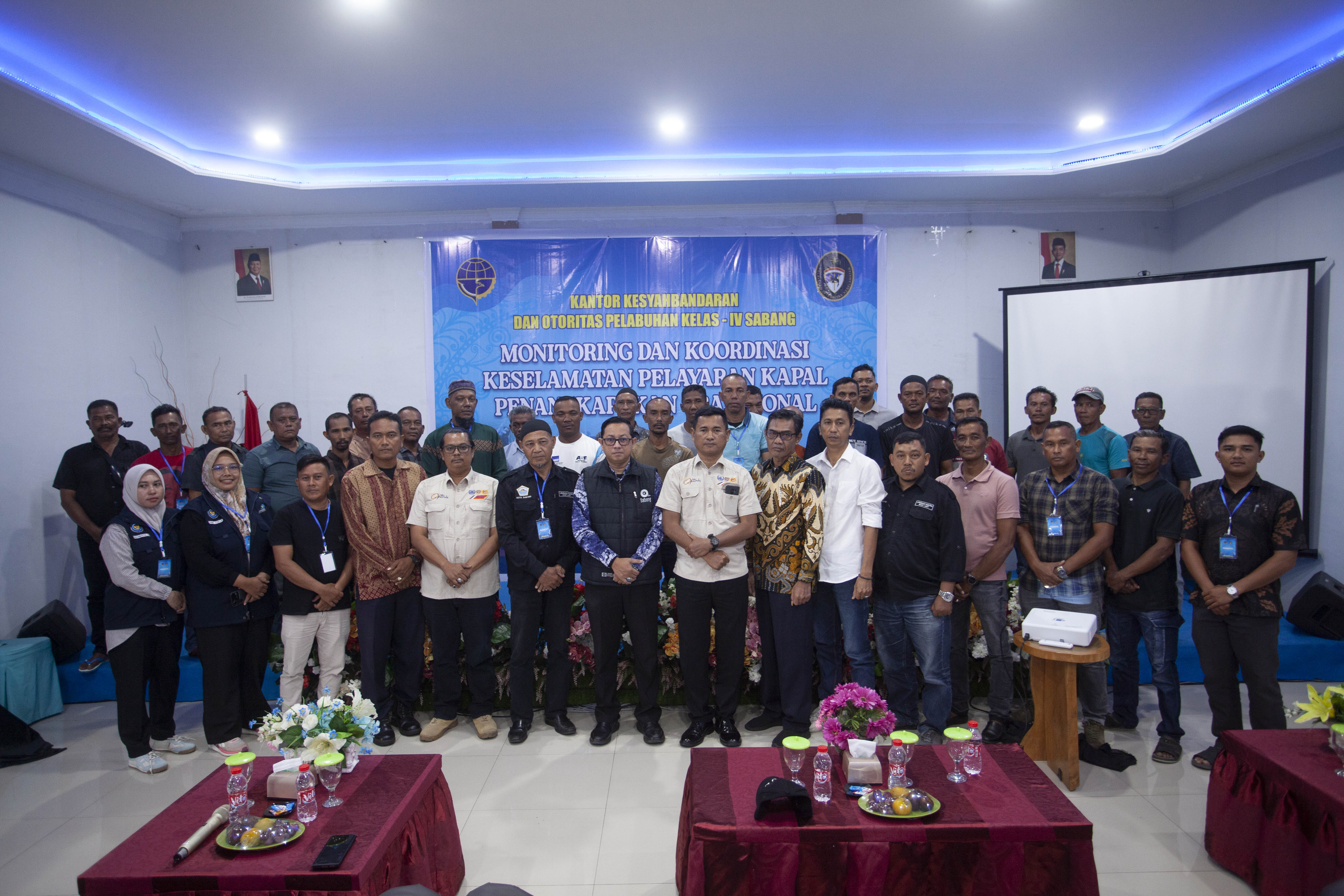 Perkuat Keselamatan Pelayaran, KSOP Sabang Gelar Monitoring dan Koordinasi Bersama Nelayan