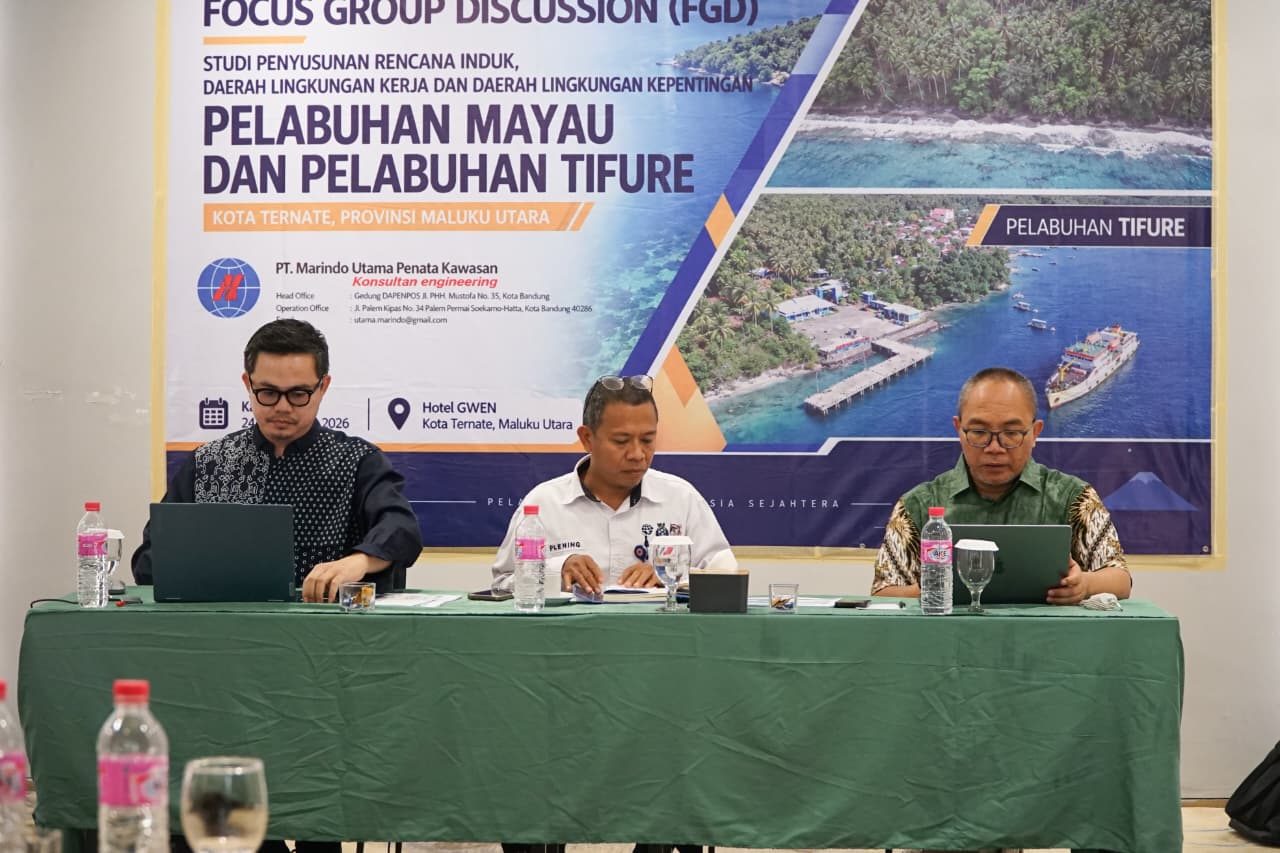 Pelabuhan di pulau batang dua dan moti jadi target pembangunan, KSOP Kelas II Ternate gelar FGD.