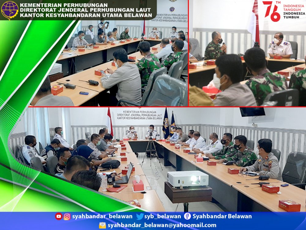 RAPAT KOORDINASI FASILITAS ISOLASI TERPUSAT MENGGUNAKAN KAPAL PELNI