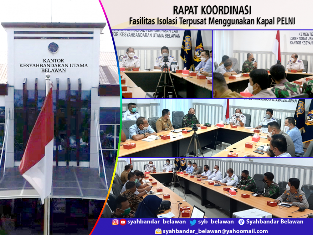 RAPAT KOORDINASI FASILITAS ISOLASI TERPUSAT MENGGUNAKAN KAPAL PELNI