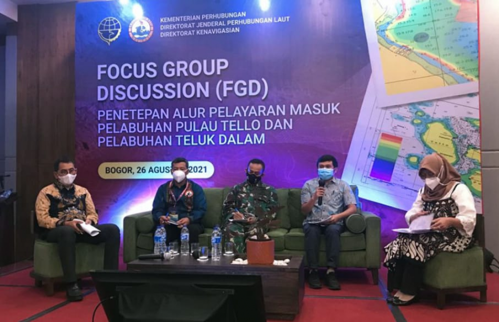 DORONG PEREKONOMIAN DAN PARIWISATA SUMATERA UTARA, KEMENHUB GELAR FGD PENETAPAN ALUR PELAYARAN PELABUHAN PULAU TELLO DAN TELUK DALAM