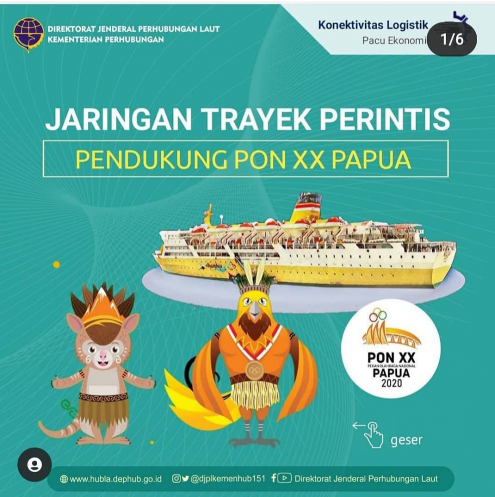 "Jaringan Trayek Perintis Pendukung PON XX Papua"