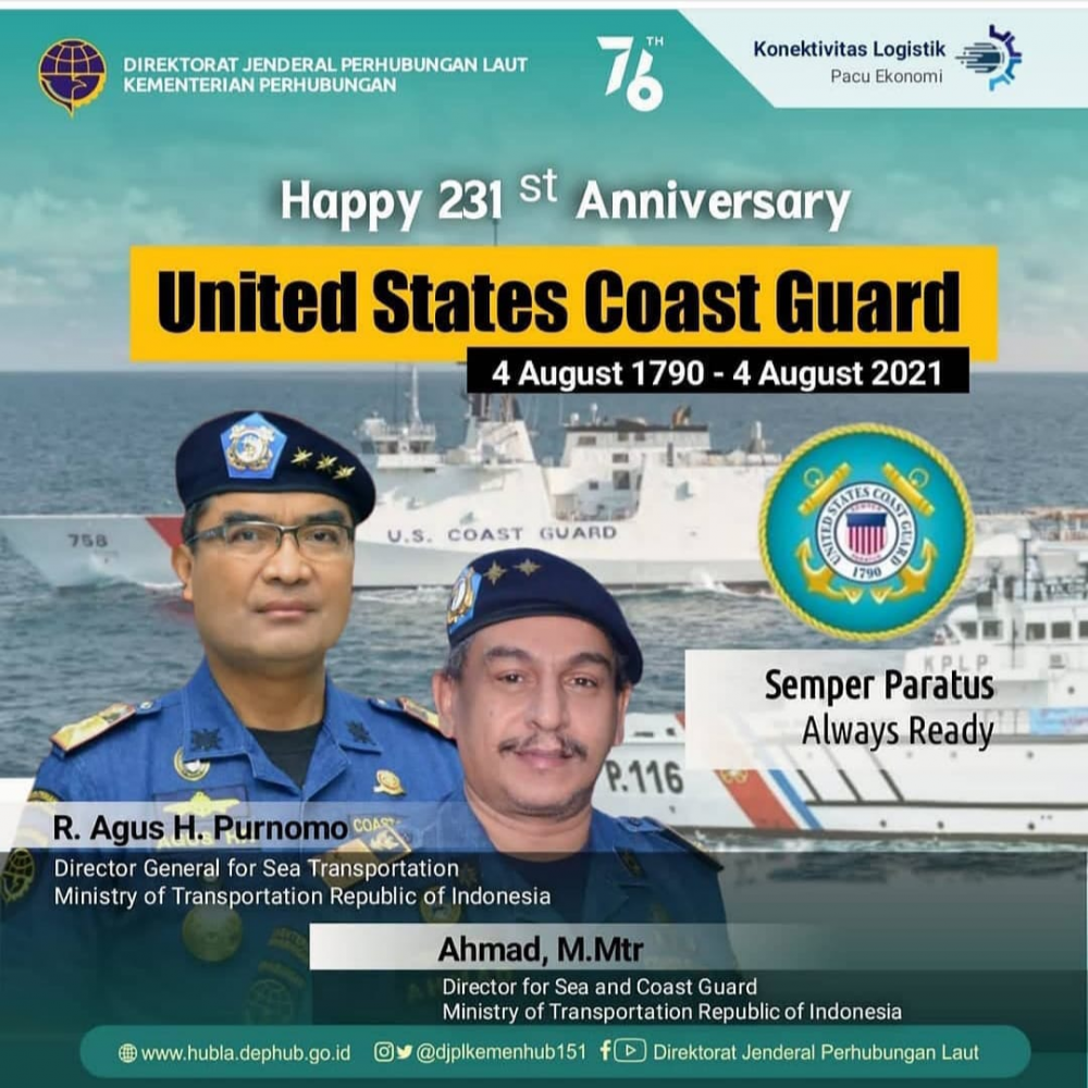 "Happy 231st Anniversary United States Coast Guard&nbsp;@uscg"