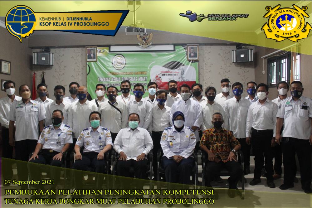 KSOP KELAS IV PROBOLINGGO BEKERJA SAMA DENGAN POLTEKPEL SURABAYA GELAR PELATIHAN PENINGKATAN KOMPETENSI TKBM PELABUHAN PROBOLINGGO