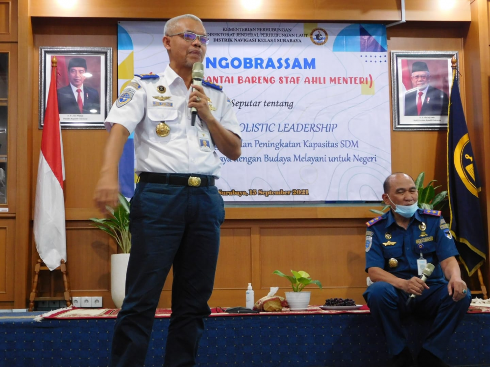 IKUT MERIAHKAN HARHUBNAS 2021, DISNAV KELAS I SURABAYA GELAR "NGOBRASSAM"