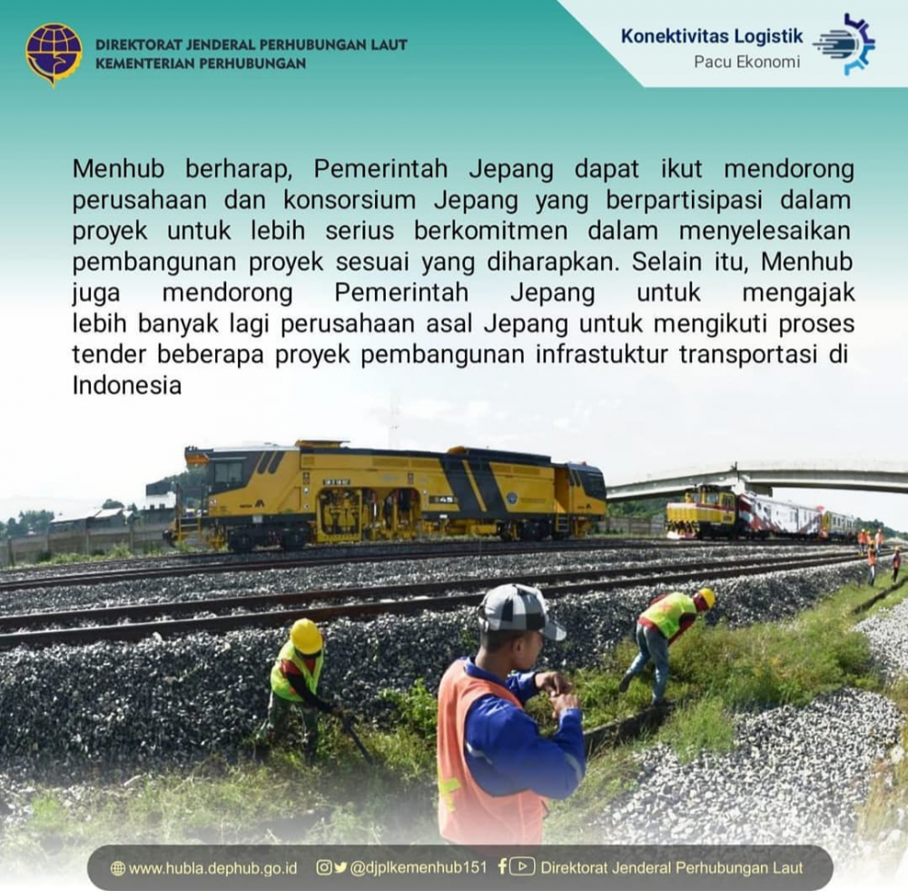 Kementerian Perhubungan Dorong Pemerintah Jepang