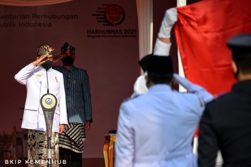 HARI PERHUBUNGAN NASIONAL 2021, MENHUB AJAK INSAN PERHUBUNGAN TERUS BERGERAK HARMONIKAN INDONESIA