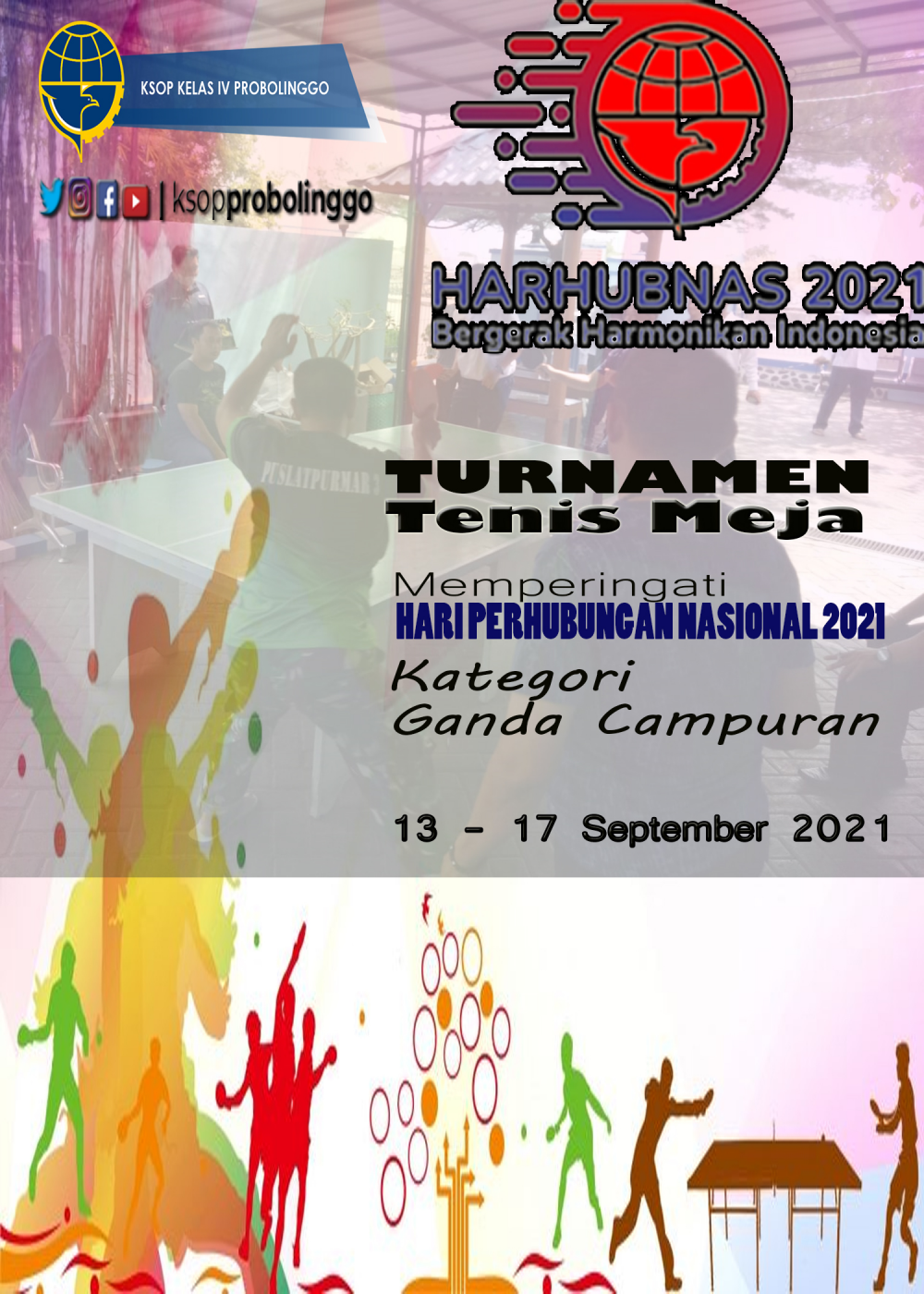 TURNAMEN TENIS MEJA MEMPERINGATI HARHUBNAS 2021 KANTOR KSOP KELAS IV PROBOLINGGO