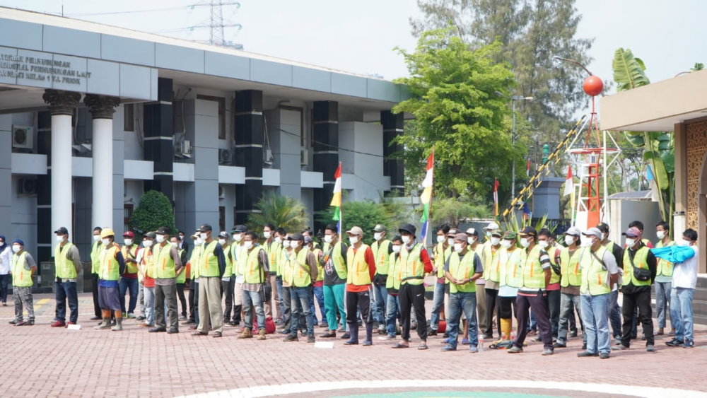 TINGKATKAN KEAMANAN DAN KESEHATAN LINGKUNGAN KERJA, KEMENHUB GELAR PADAT KARYA DI UPT DITJEN HUBLA WILAYAH JAKARTA
