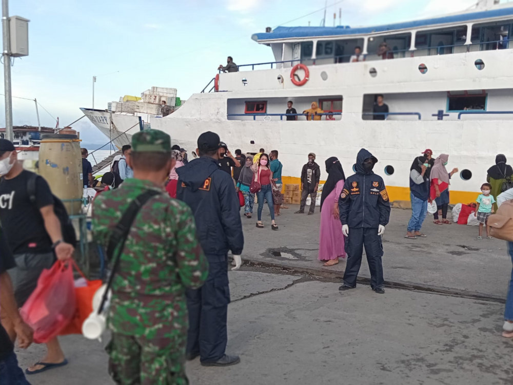Pengawasan Penumpang di Lingkungan Pelabuhan Kelas II Babang Terus Dilakukan