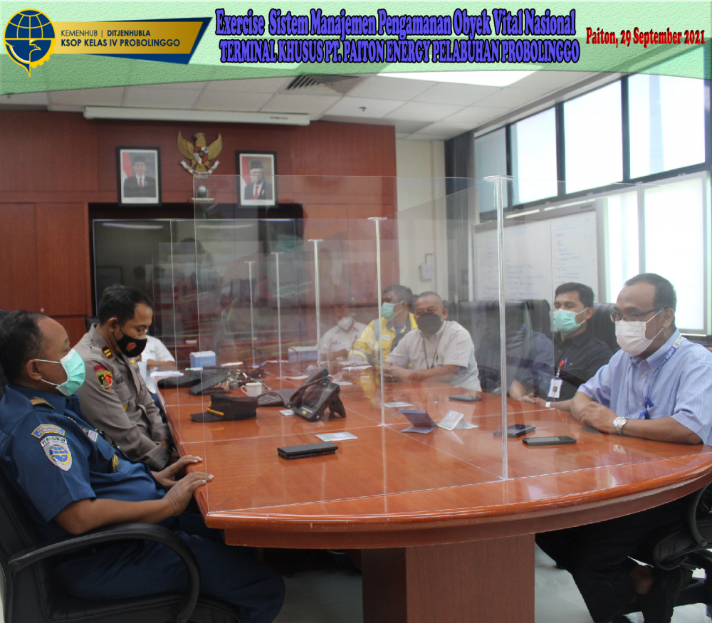 Exercise Sistem Manajemen Pengamanan Obyek Vital Nasional dan Penanggulangan Keadaan Darurat PT. Paiton Energy Dalam rangka penerapan ISPS Code