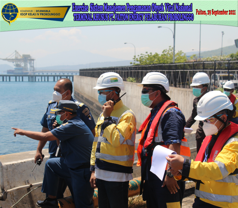 Exercise Sistem Manajemen Pengamanan Obyek Vital Nasional dan Penanggulangan Keadaan Darurat PT. Paiton Energy Dalam rangka penerapan ISPS Code