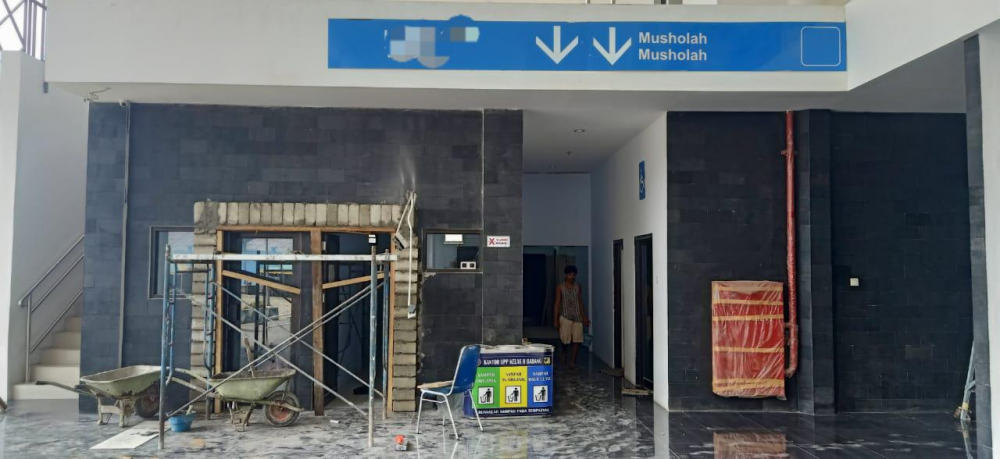 Pekerjaan Musala Pelabuhan Babang Hampir Tuntas