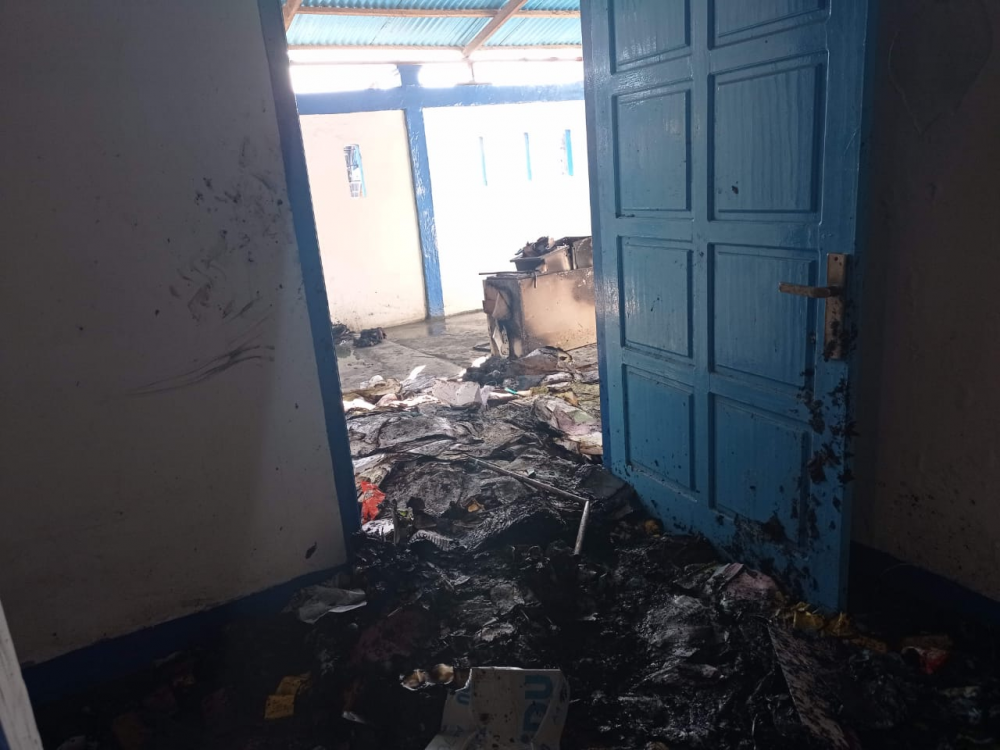 Gudang Arsip Kantor UPP Kelas II Babang Terbakar