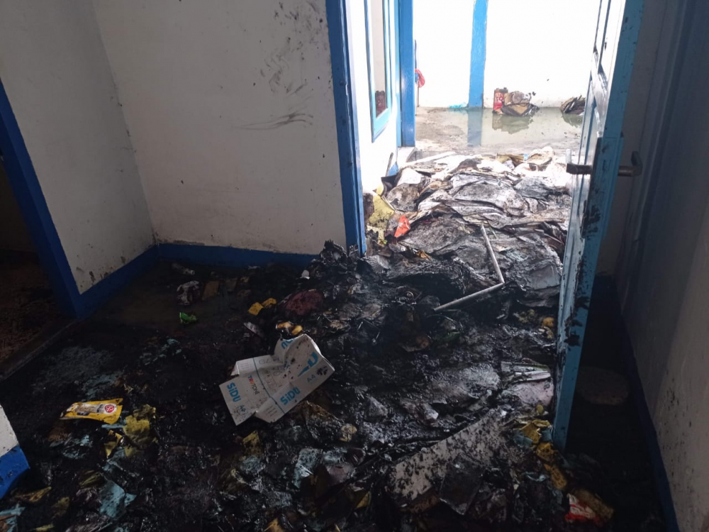 Gudang Arsip Kantor UPP Kelas II Babang Terbakar