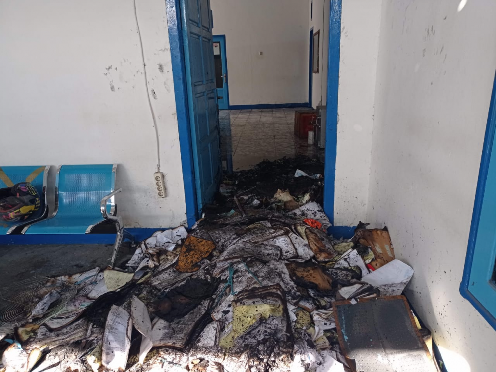 Gudang Arsip Kantor UPP Kelas II Babang Terbakar