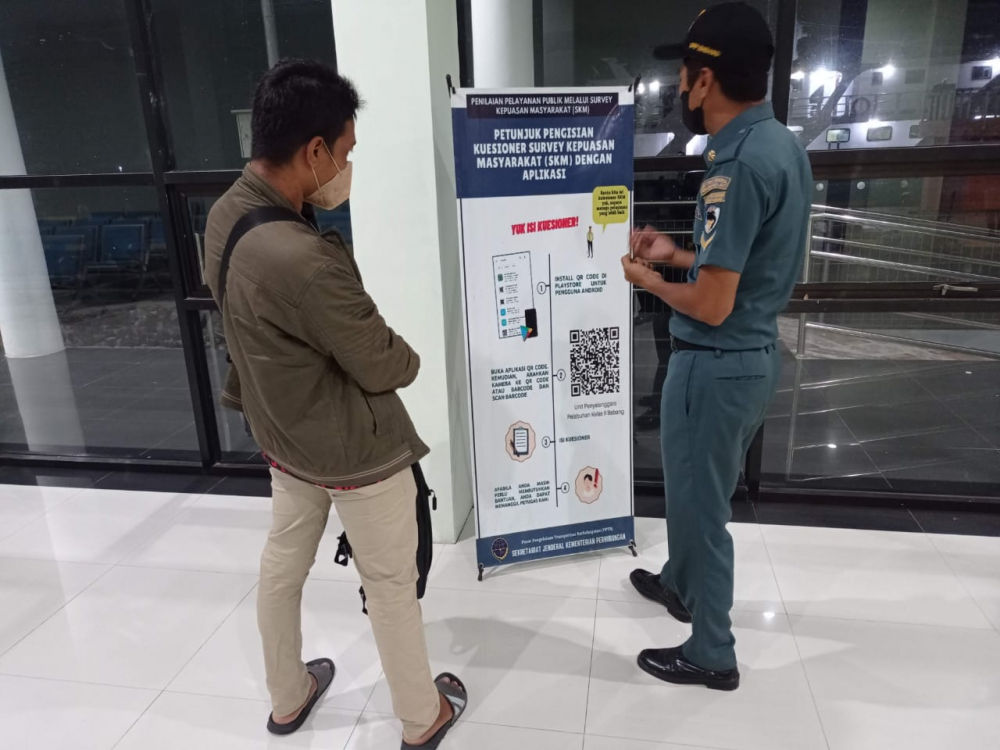 Sosialisasi Survei Kepuasan Masyarakat Terhadap Pelayanan Publik di lingkungan Kantor UPP Kelas II Babang
