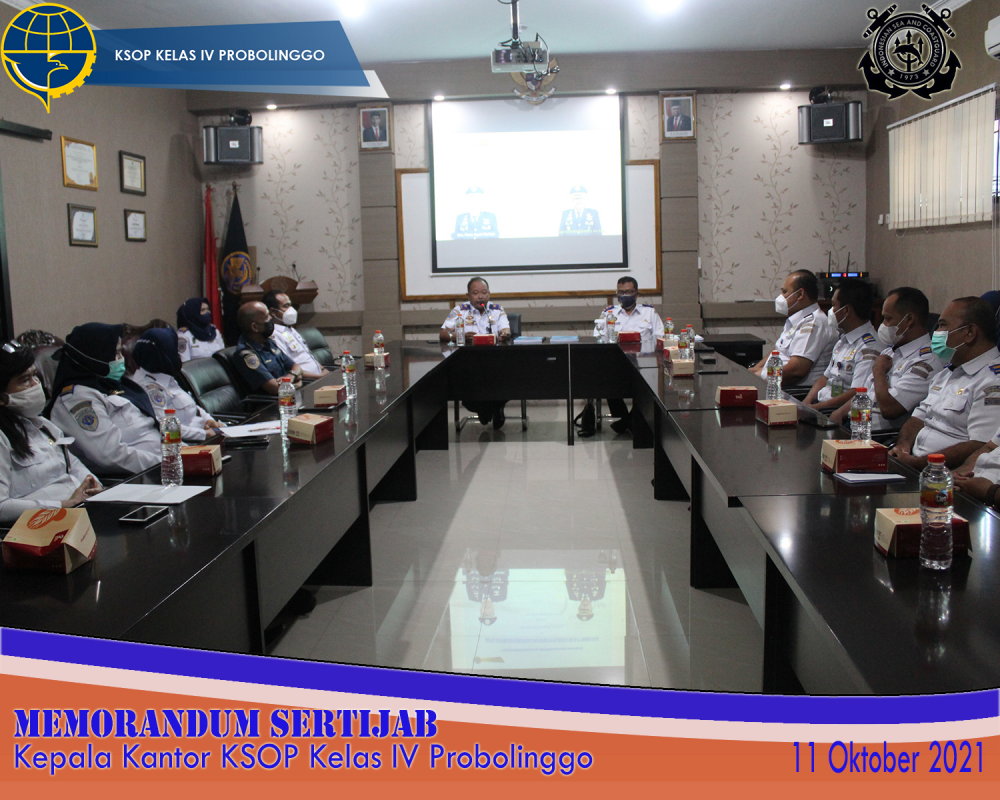 SERAH TERIMA MEMORANDUM KEPALA KANTOR KSOP KELAS IV PROBOLINGGO
