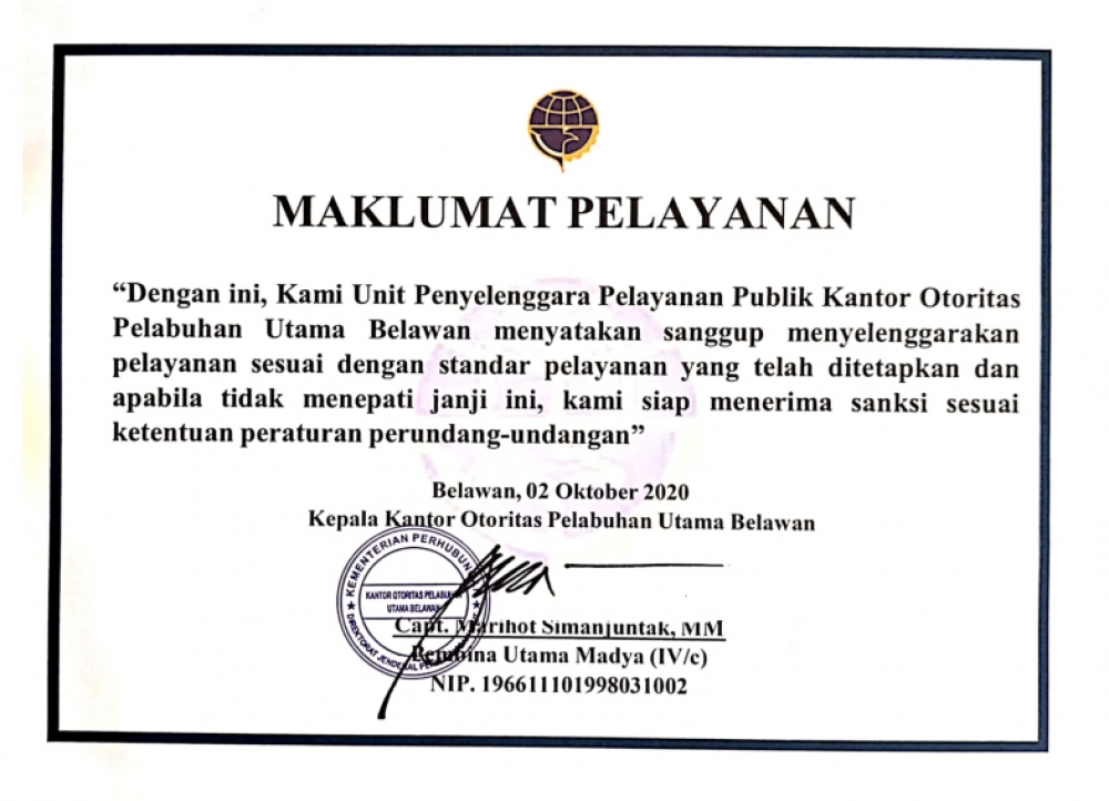 Maklumat Pelayanan