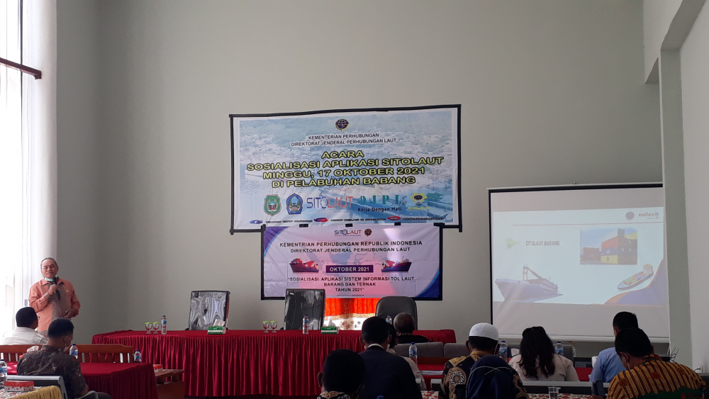 Sekda Kabupaten Halmahera Selatan Buka Kegiatan Sosialisasi Aplikasi SITOLAUT di Pelabuan Babang