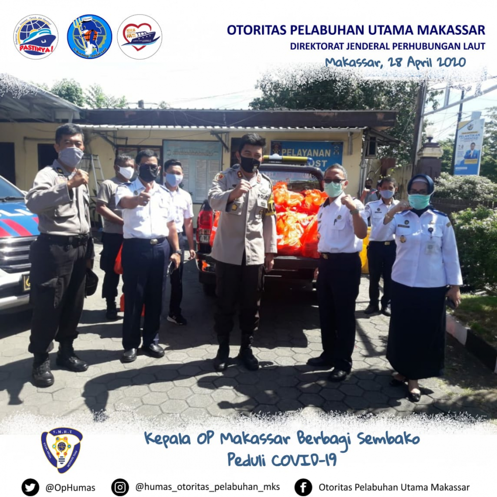 OP Makassar Berbagi Sembako Peduli COVID-19