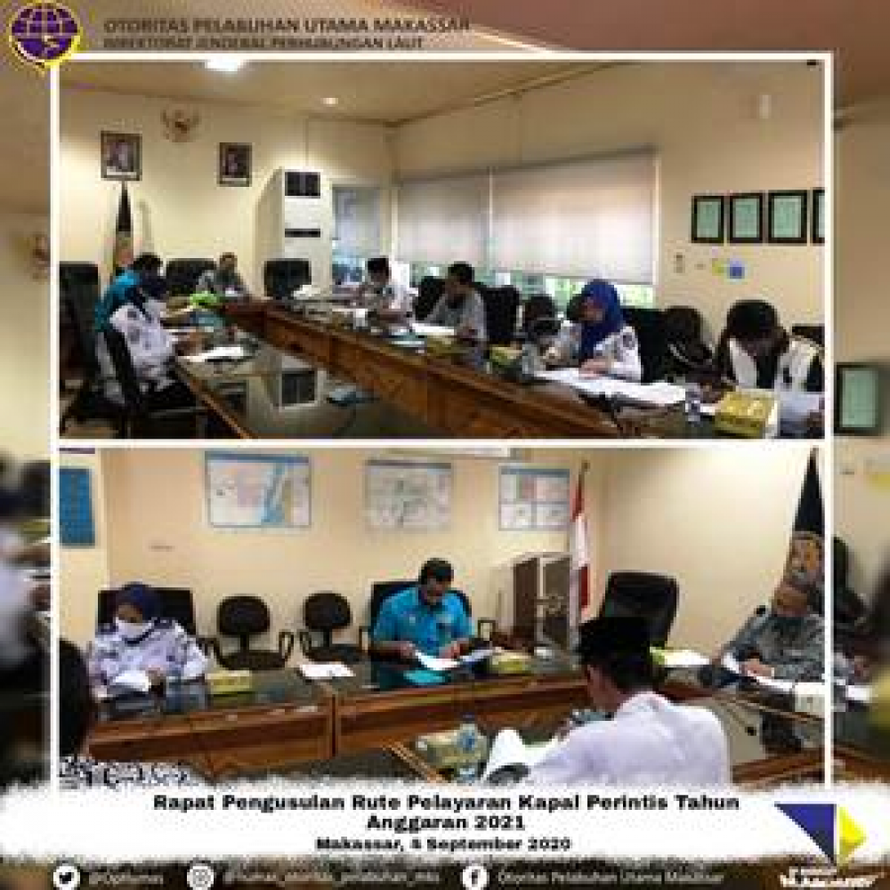 Rapat Pengusulan Rute Baru Kapal Perintis tahun 2021