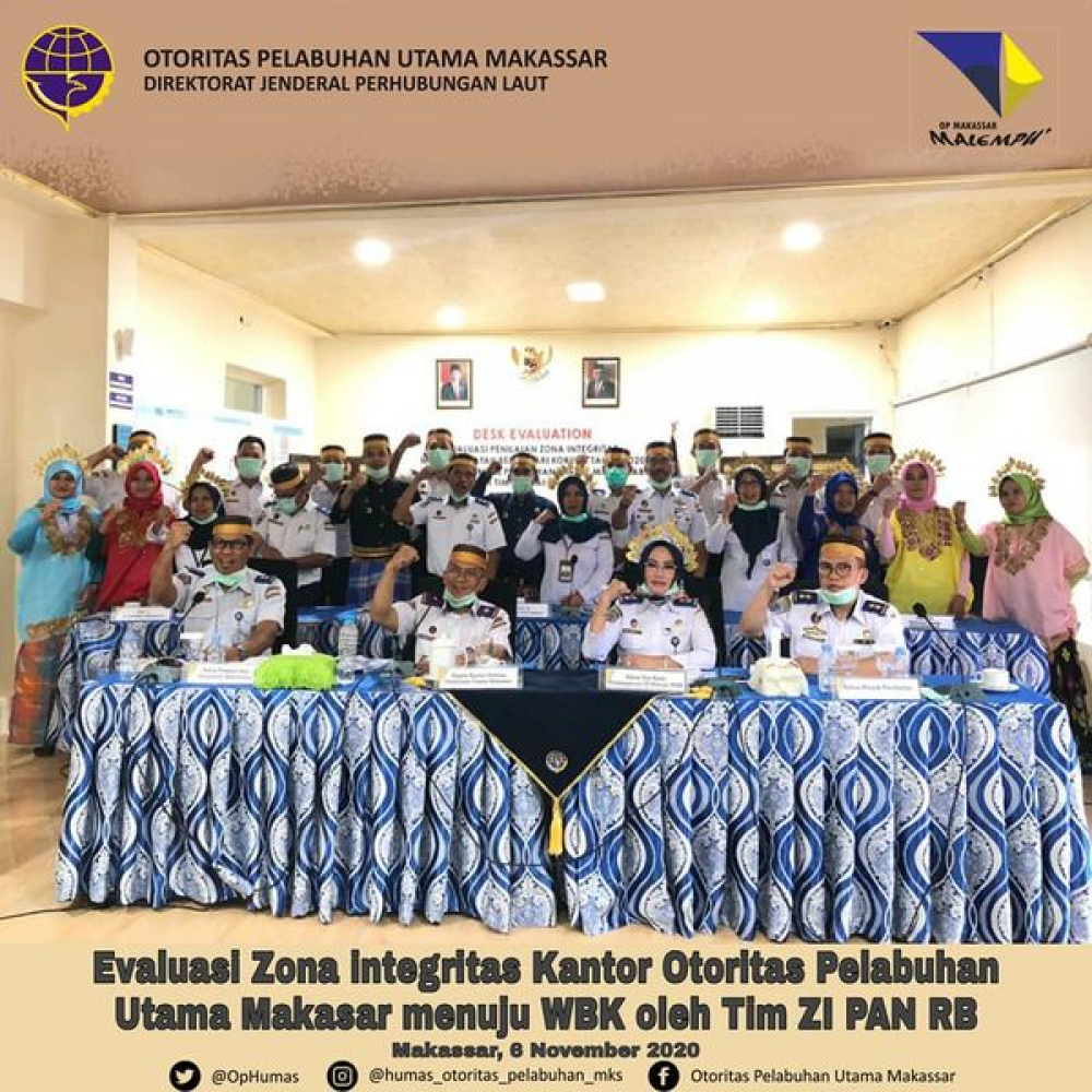 EVALUASI ZONA INTEGRITAS Tahun 2020 oleh Tim ZI Kemenpan RB