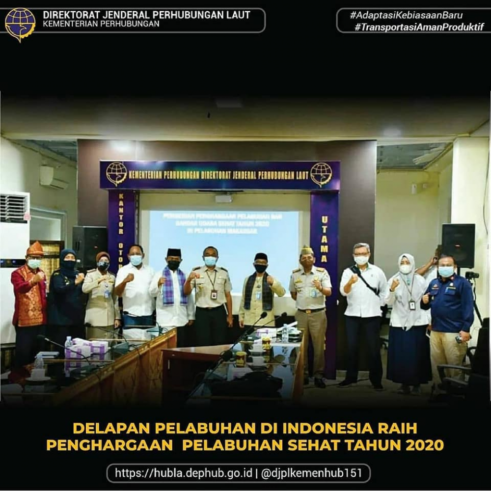PELABUHAN MAKASSAR RAIH NOMINATOR PELABUHAN SEHAT