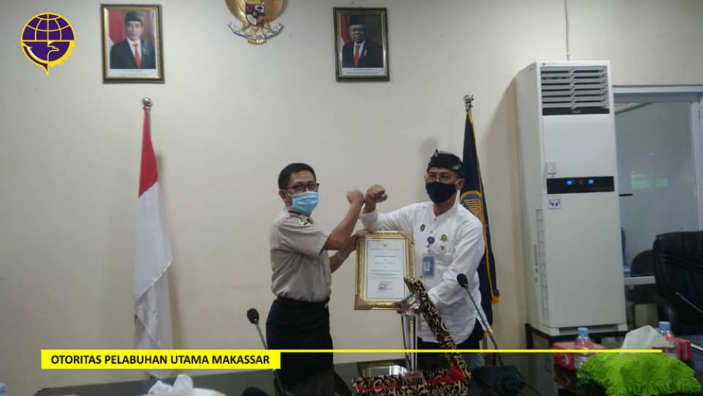 PELABUHAN MAKASSAR MERAIH PREDIKAT PELABUHAN SEHAT