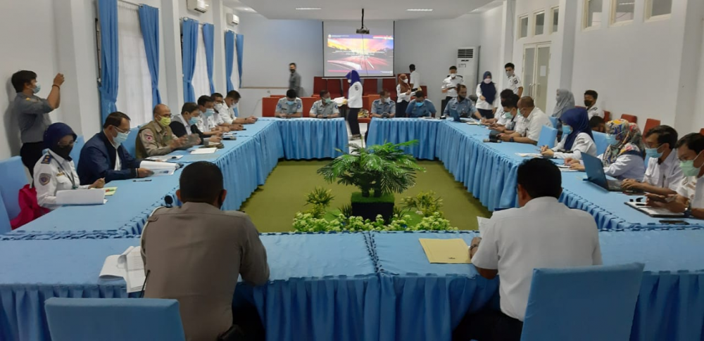 Kepala Kantor OP Makassar Menghadiri Rapat Persiapan Angkutan Lebaran 2021
