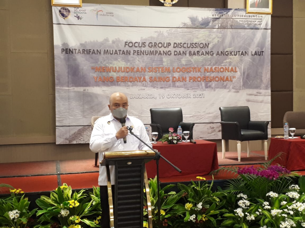 ATASI PERSOALAN BIAYA LOGISTIK, KEMENHUB GELAR FGD PENTARIFAN TRANSPORTASI LAUT