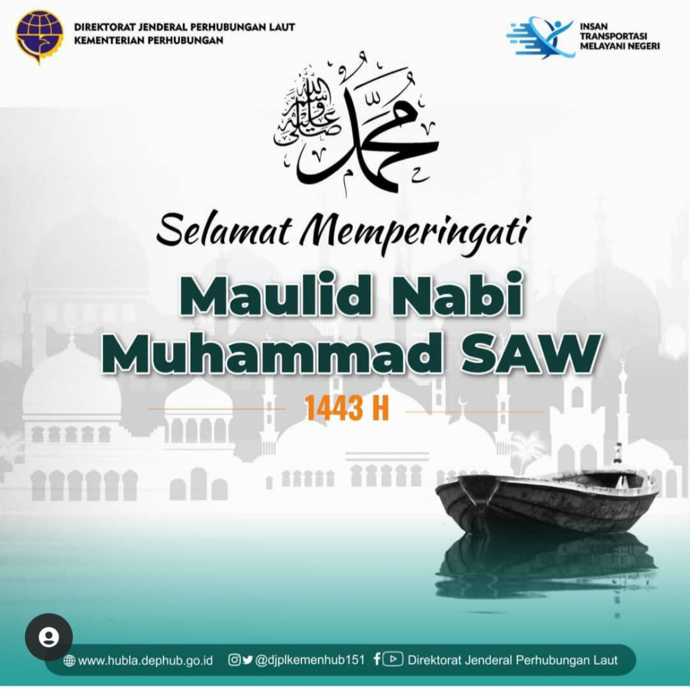 Selamat memperingati Maulid Nabi Muhammad SAW 1443 H