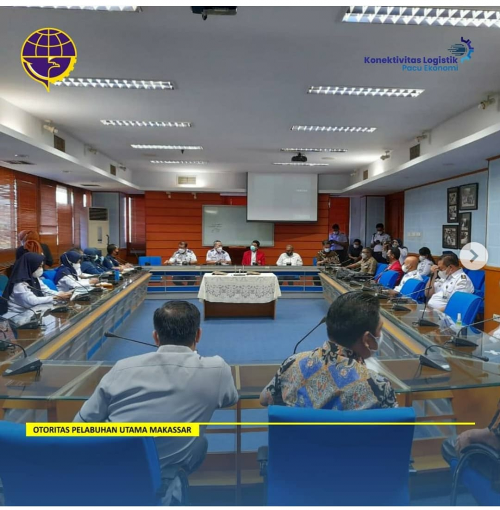 Makassar, 17 Juni 2021 Kantor Otoritas Pelabuhan Utama Makassar menghadiri undangan kunjungan/ courtesy call Badan Litbang ke Kampus Universitas Hasanuddin.