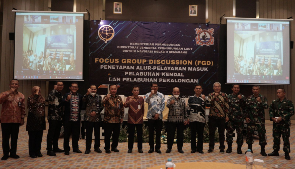 DORONG PEREKONOMIAN DI JAWA TENGAH, KEMENHUB GELAR FGD PENETAPAN ALUR PELAYARAN PELABUHAN KENDAL DAN PEKALONGAN
