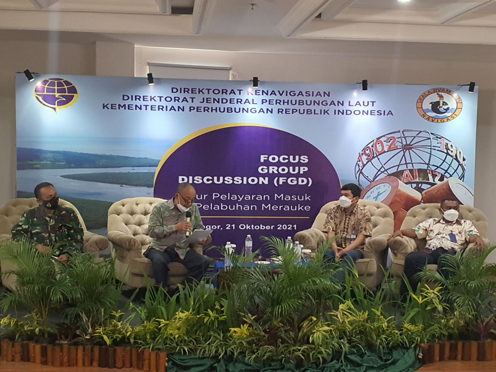 DUKUNG PERKEMBANGAN EKONOMI PROVINSI PAPUA, KEMENHUB BAHAS PENATAAN ALUR PELAYARAN DI PELABUHAN MERAUKE
