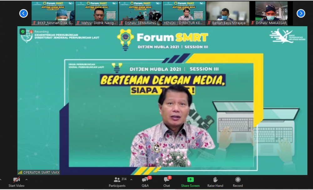 TINGKATKAN KOMPETENSI DALAM PENYAMPAIAN INFORMASI KEPADA MEDIA, DITJEN HUBLA GELAR FORUM SMRT SESSION III