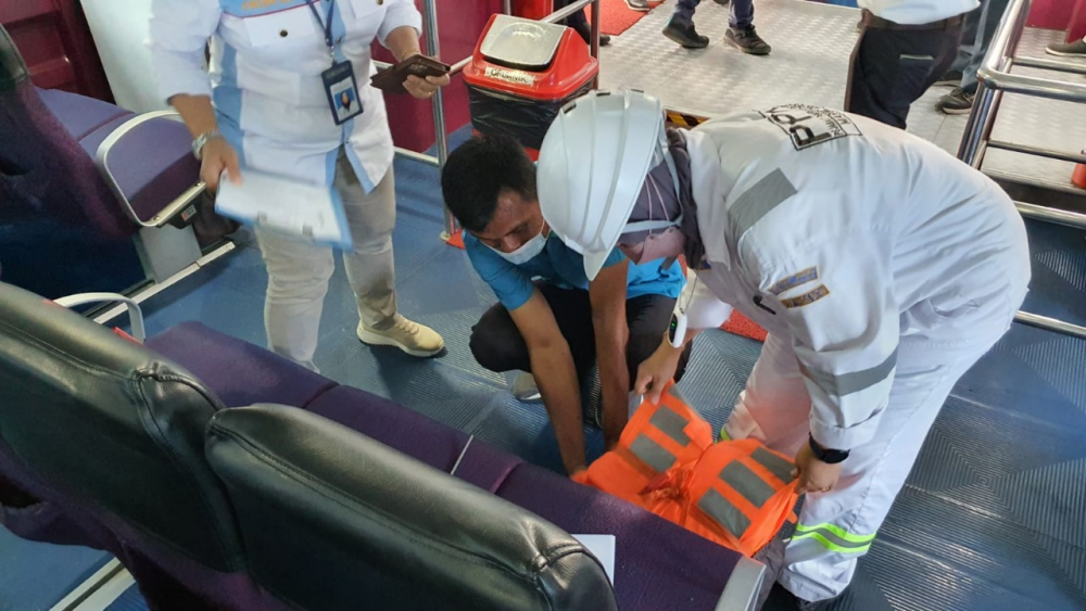 TINGKATKAN KESELAMATAN, KEMENHUB UJI PETIK KAPAL PENUMPANG DI BATAM