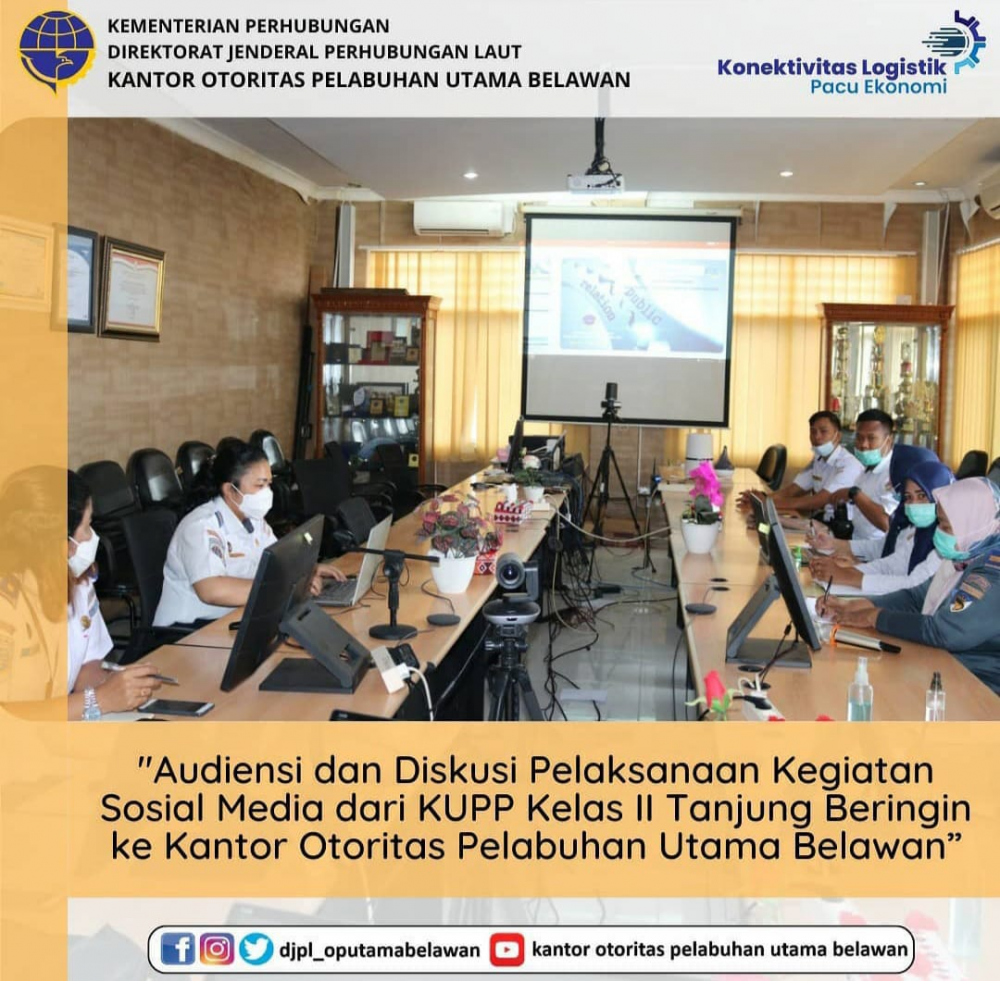 "Audiensi dan Diskusi Pelaksanaan Kegiatan Sosial Media"