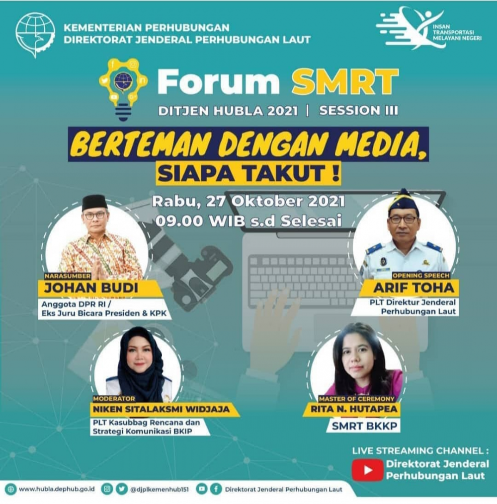 "Forum SMRT Ditjen Hubla 2021 Session III"