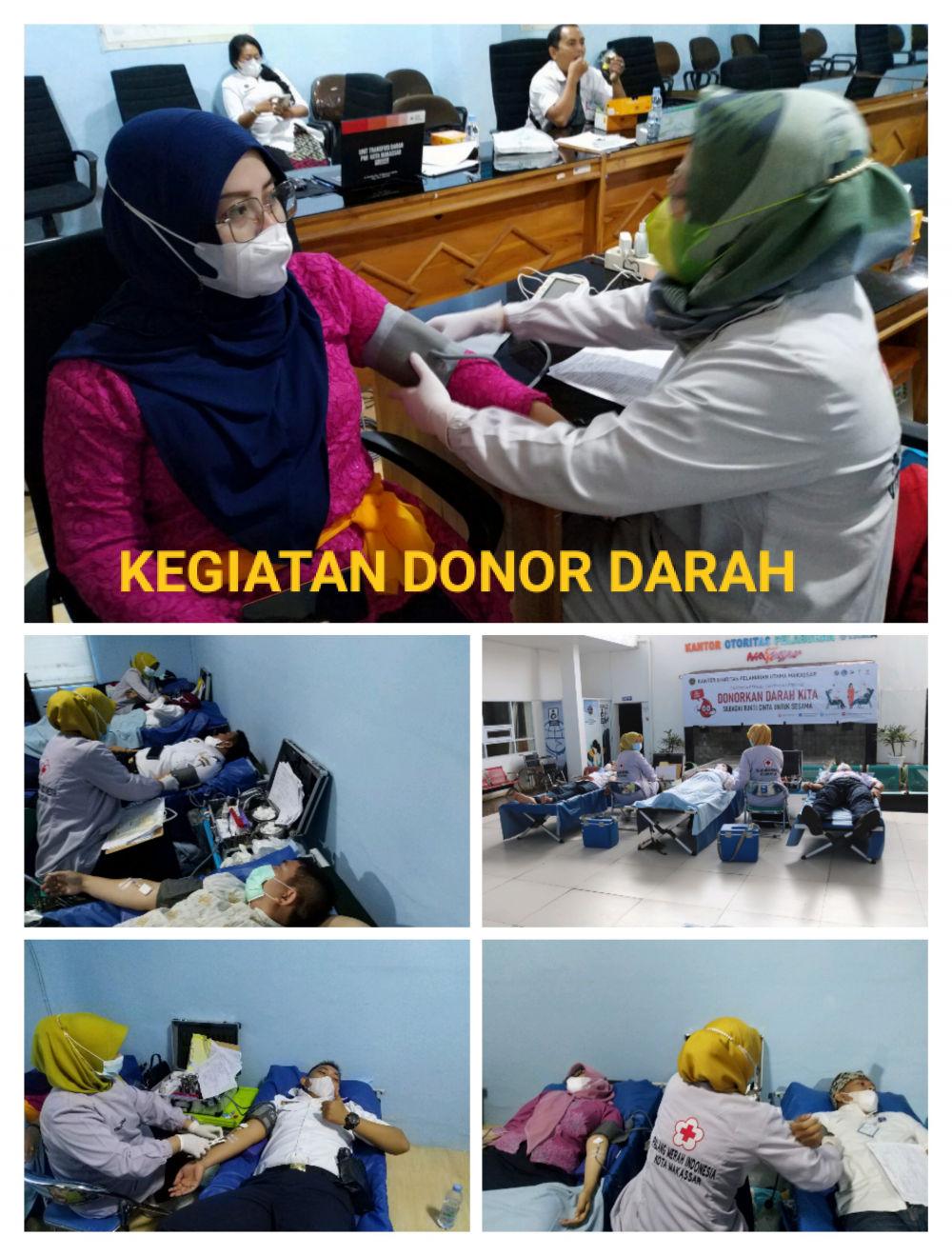 Kantor Otoritas Pelabuhan Utama Makassar mengadakan kegiatan donor darah&nbsp;sebagai bentuk solidaritas terhadap sesama, Kegiatan donor darah yang menjadi salah satu aksi sosial dari program kerja tahunan&nbsp;ini sudah menjadi kegiatan rutin tahunan.