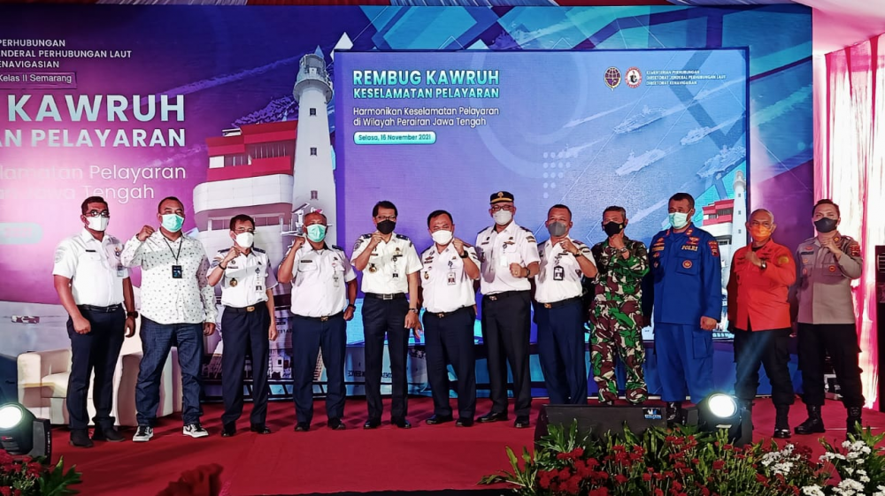 MELALUI REMBUG KAWRUH, KEMENHUB HARMONIKAN KESELAMATAN PELAYARAN DI PERAIRAN JAWA TENGAH
