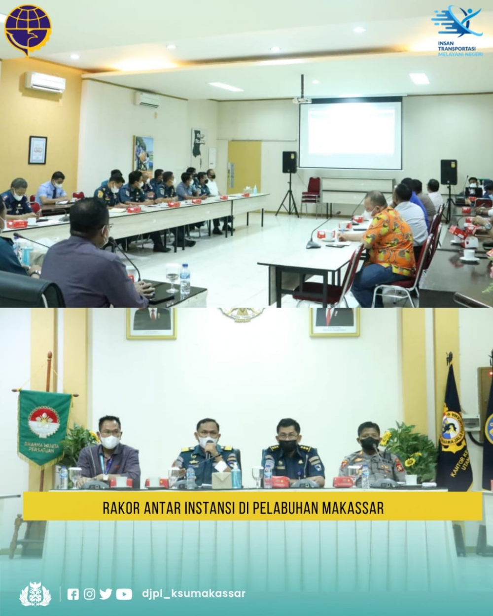 Rapat koordinasi antar instansi pelabuhan Makassar