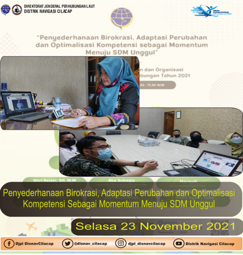 Webinar “Penyederhanaan Birokrasi, Adaptasi Perubahan dan Optimalisasi Kompetensi sebagai Momentum Menuju SDM Unggul”