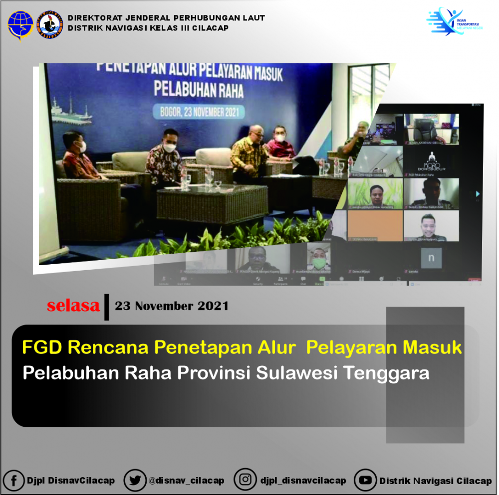 FGD Rencana Penetapan Alur Pelayaran Masuk Pelabuhan Raha Provinsi Sulawesi Tenggara