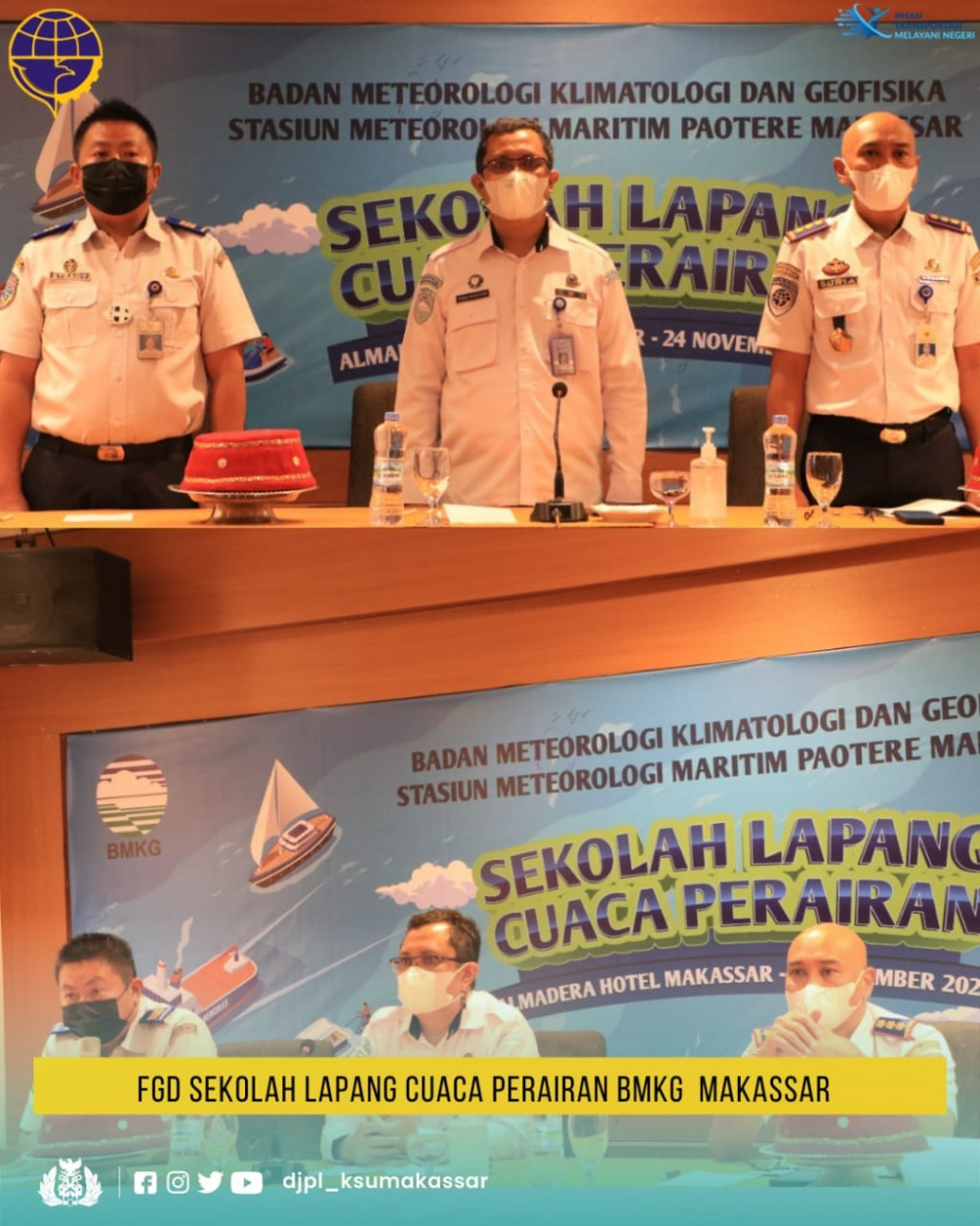 FGD Sekolah Lapang Cuaca Perairan BMKG Makassar.