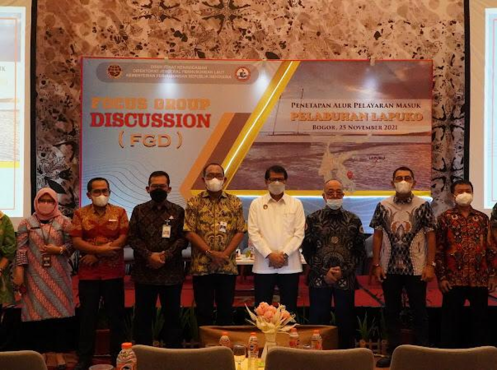 TINGKATKAN KESELAMATAN DAN PERLINDUNGAN LINGKUNGAN MARITIM, KEMENHUB SEGERA TETAPKAN ALUR PELAYARAN DI PELABUHAN LAPUKO