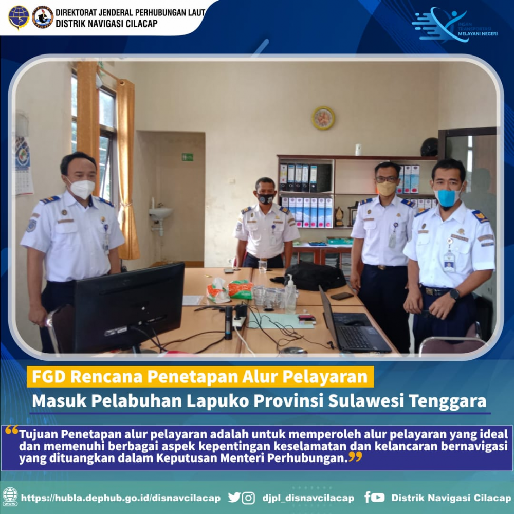 FGD Rencana Penetapan Alur Pelayaran Masuk Pelabuhan Lapuko Provinsi Sulawesi Tenggara