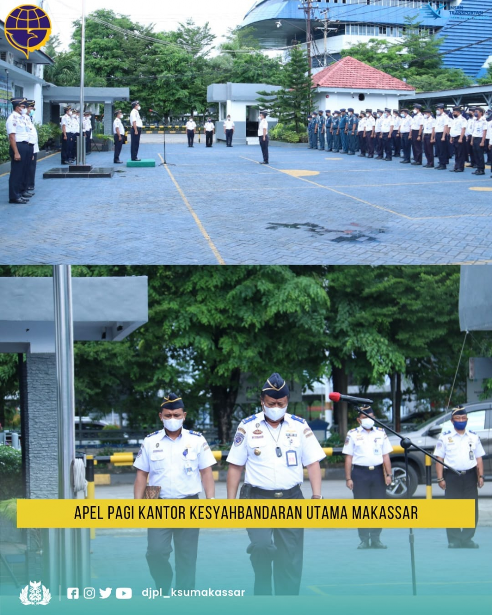 Apel Pagi Kantor Kesyahbandaran Utama Makassar