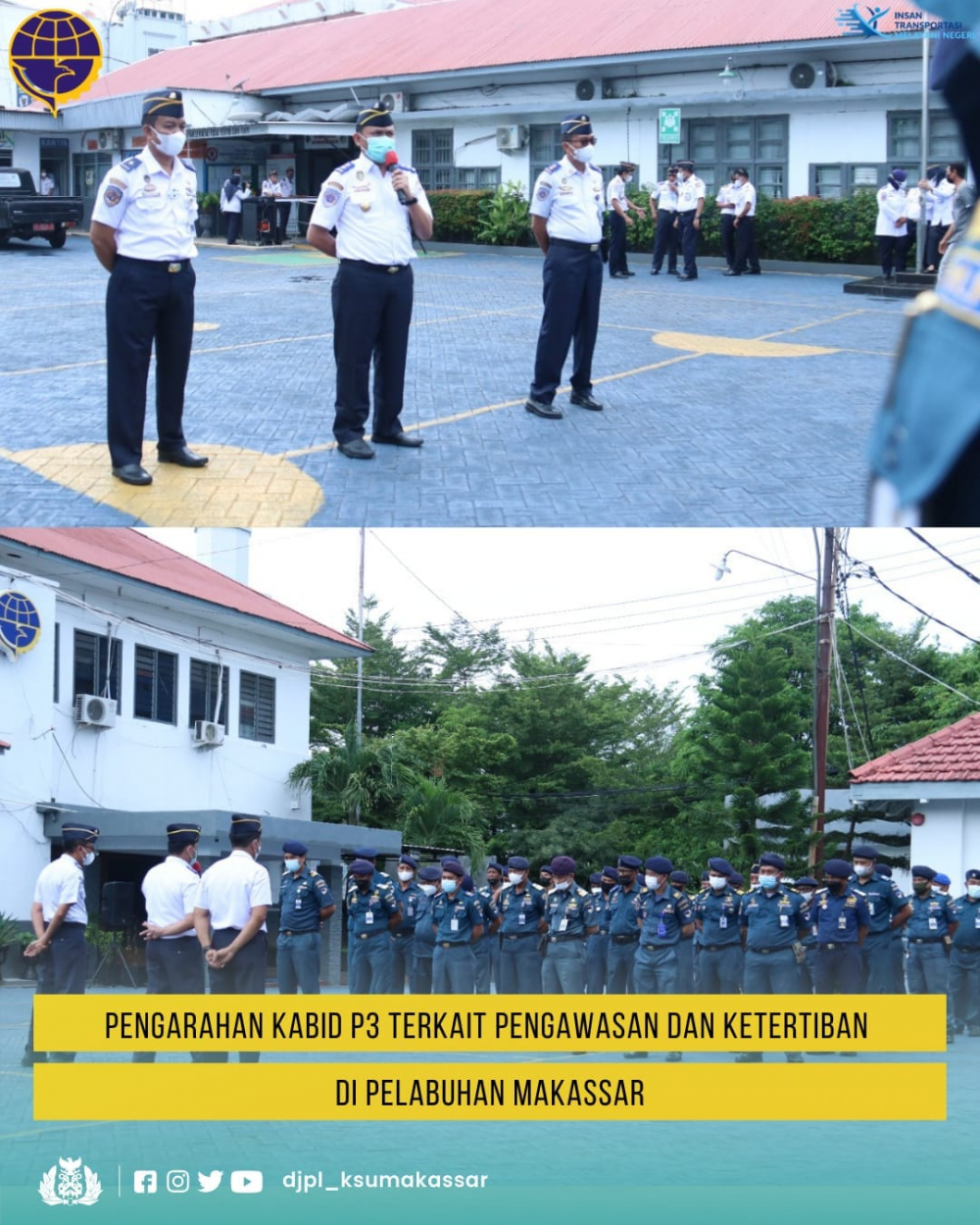 Pengarahan Kabid P3 Terkait Pengawasan dan Ketertiban di Pelabuhan Makassar